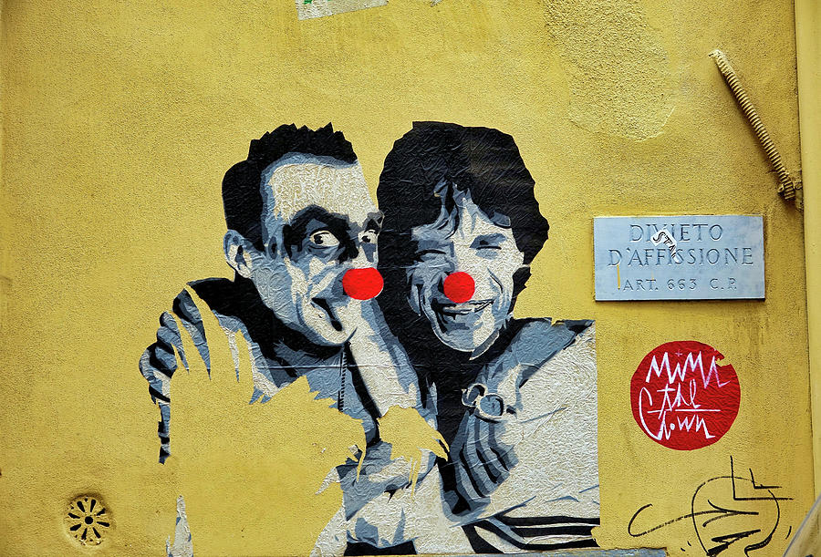 Street Art In The Trastevere Neighborhood In Rome Italy Photograph by Rick Rosenshein