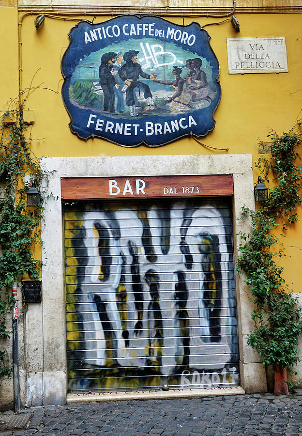 Street Art In Trastevere In Rome Italy Photograph by Rick Rosenshein