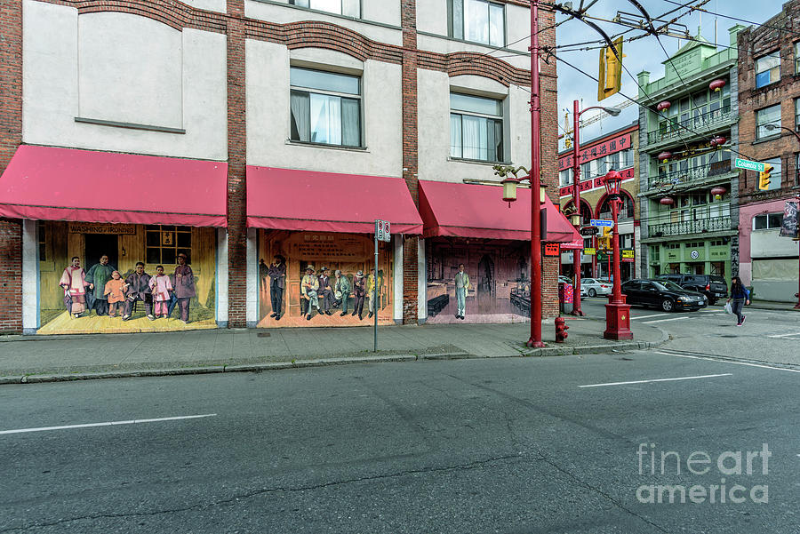Street Art In Vancouver At The E Pender And Columbia Street. Photograph