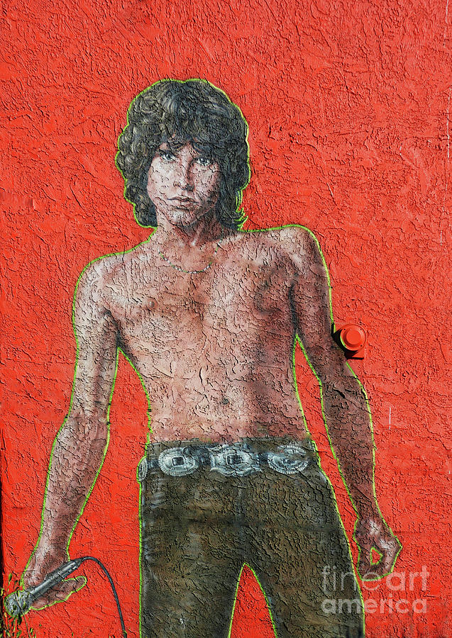 Street Art Jim Morrison The Doors Venice Beach  Photograph by Chuck Kuhn