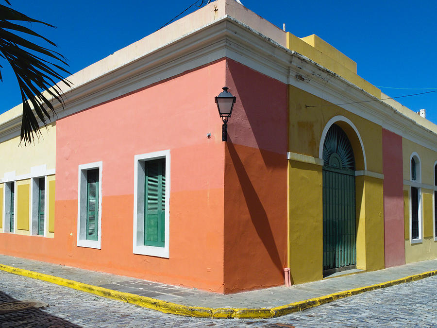 Architecture Photograph - Street Corner in Old San Juan by George Oze
