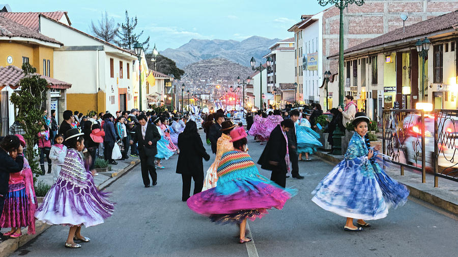 Street dancers, Cuzco 2013 by Chris Honeyman Street dancers, Cuzco 2013 by Chris Honeyman