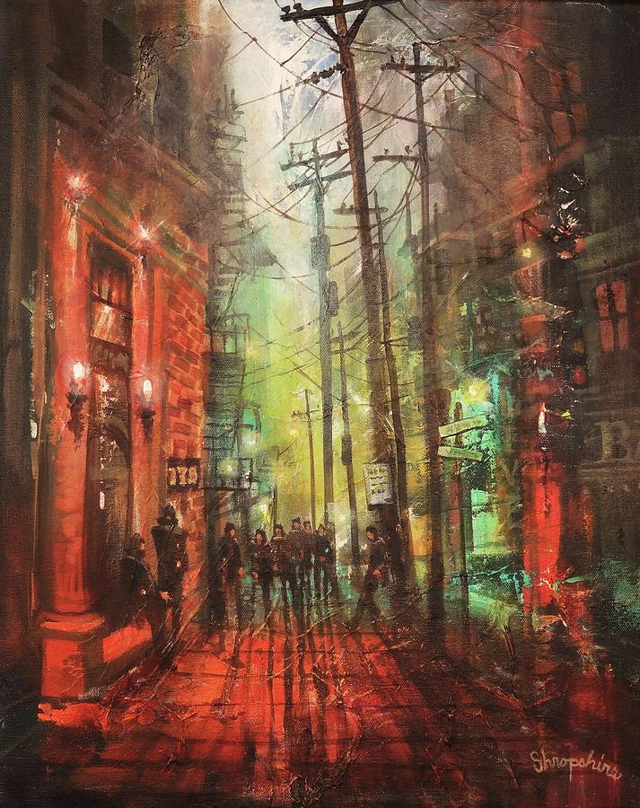 Street Gang Painting by Tom Shropshire Street Gang Painting by Tom Shropshire