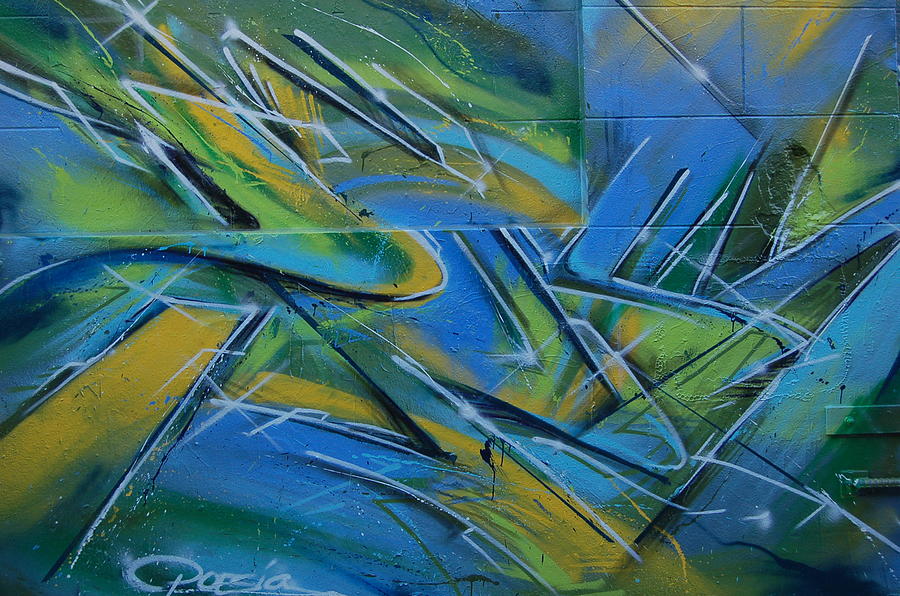 Street Graffity One Photograph by Mia Alexander