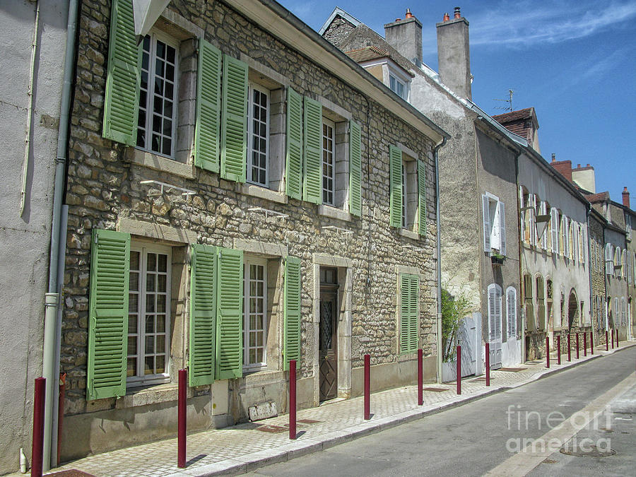Street in Burgundy town Photograph by Patricia Hofmeester