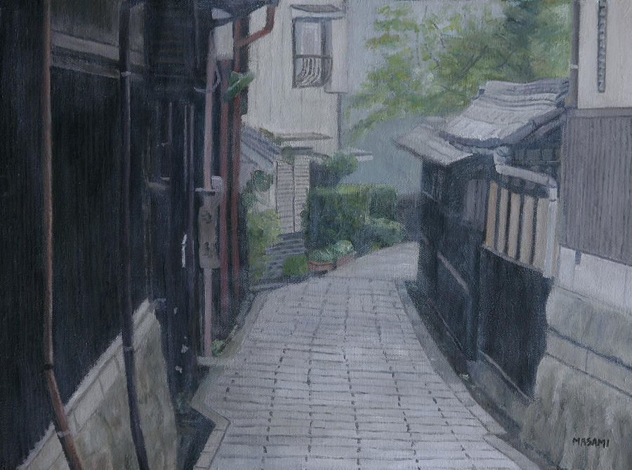 street in Japan Painting by Masami Iida