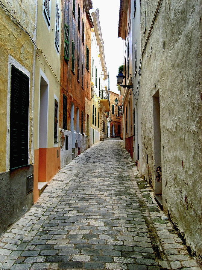 Street In Menorca  Photograph by Jeff Townsend