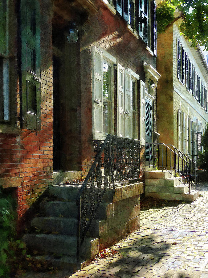 New Castle Photograph - Street in New Castle Delaware by Susan Savad