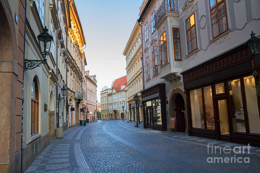 Street in Old Town in  Prague Photograph by Anastasy Yarmolovich
