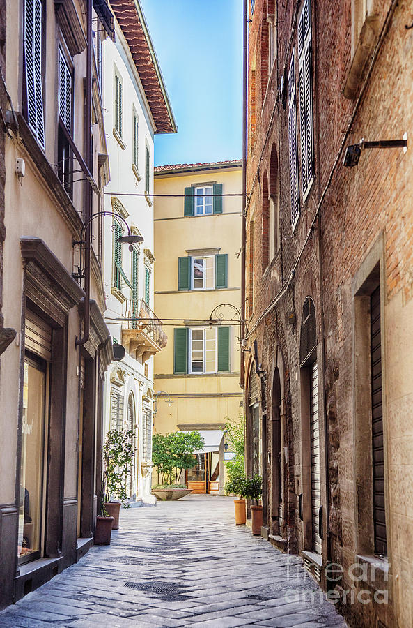 street in old town Lucca, Italy Photograph by Ariadna De Raadt