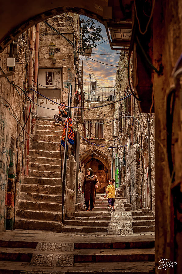 Street In The Old Muslim Quarter Photograph by Endre Balogh