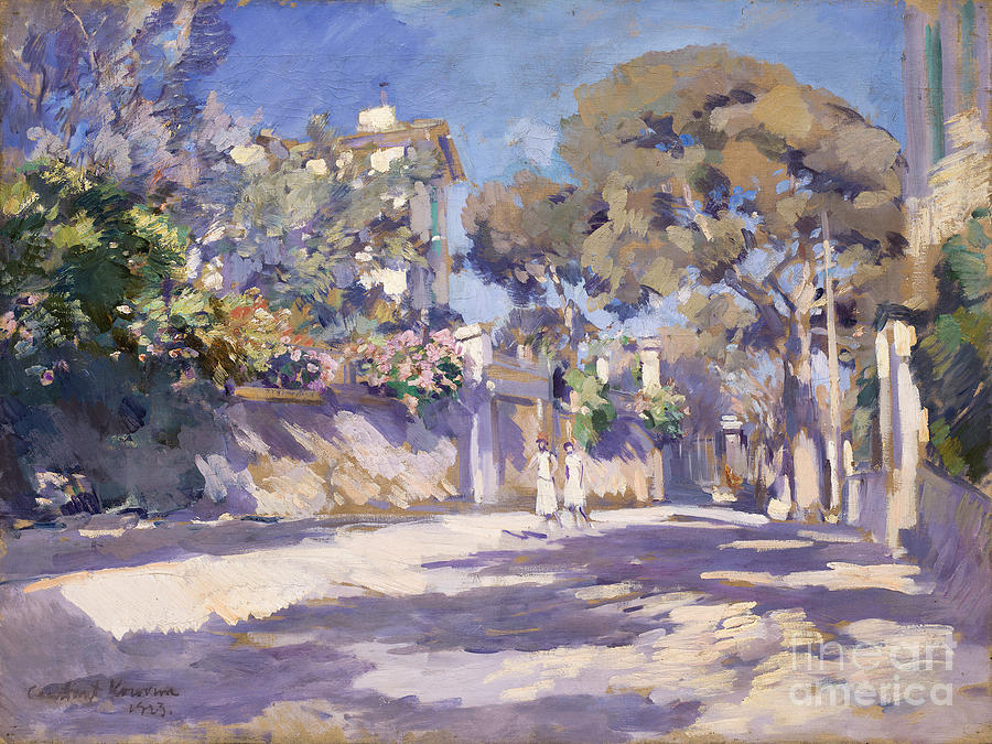 Street in the South of France Painting by Celestial Images