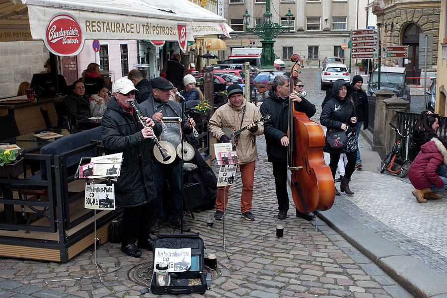 Street Jazz Band In Prague Photograph