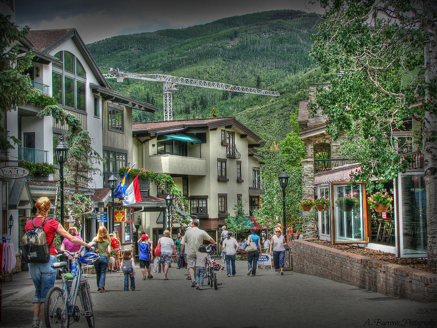 Street Life in Vail Photograph by Aaron Burrows