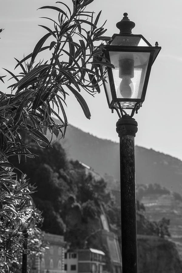 Street Light in Cinque Terre  Photograph by John McGraw