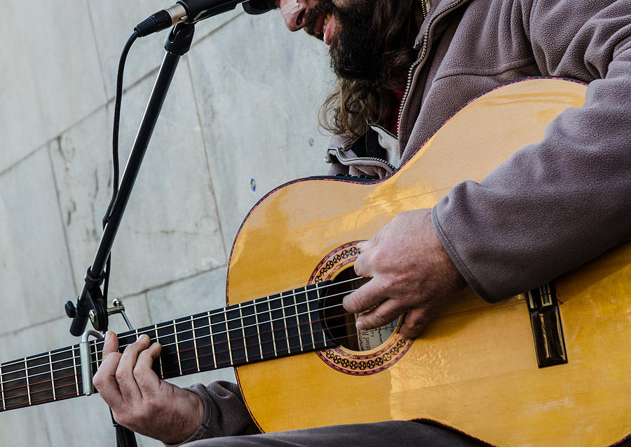 Street musician - Seville Photograph by AM FineArtPrints