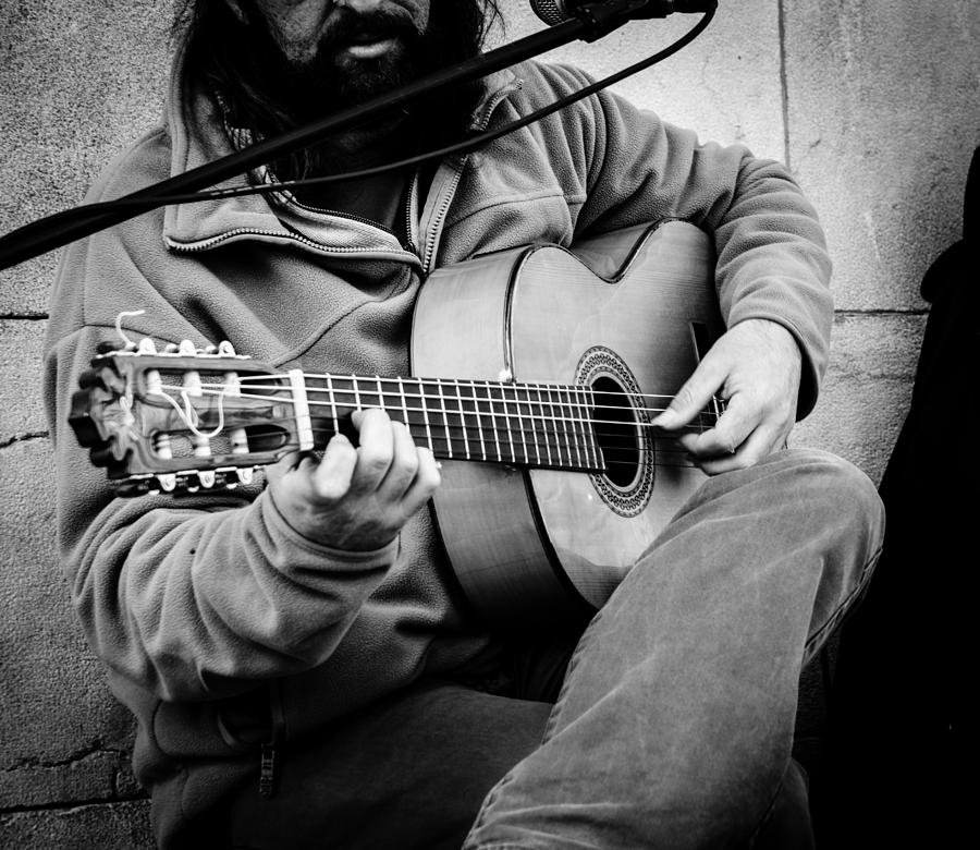 Street musician - Seville Spain  Photograph by AM FineArtPrints