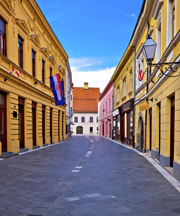 Street of baroque town Varazdin Photograph by Brch Photography