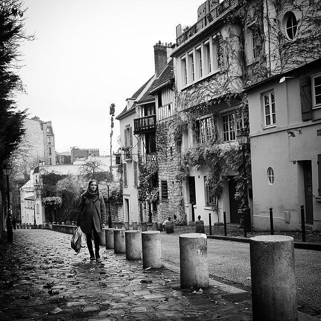 Paris Photograph - #street. Of #montmartre. #paris by Marco P