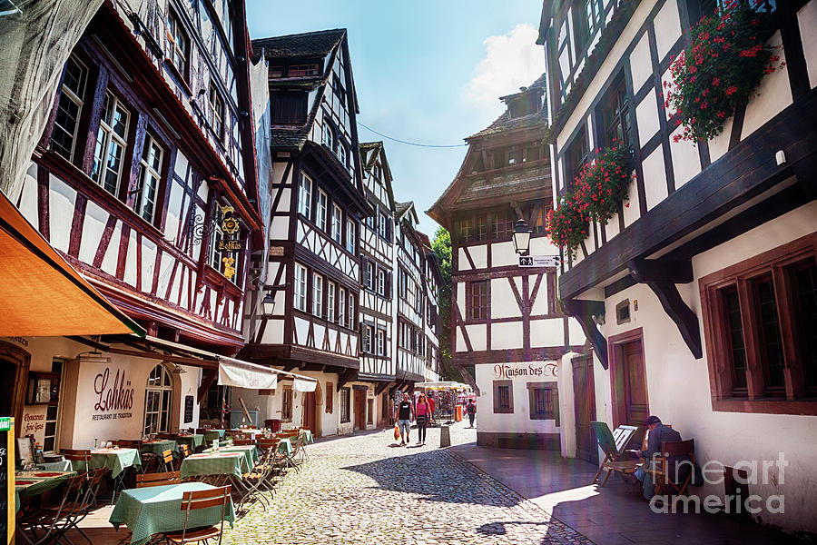 street of Petit-France - part of old town, Strasbourg,  France,  Photograph by Ariadna De Raadt