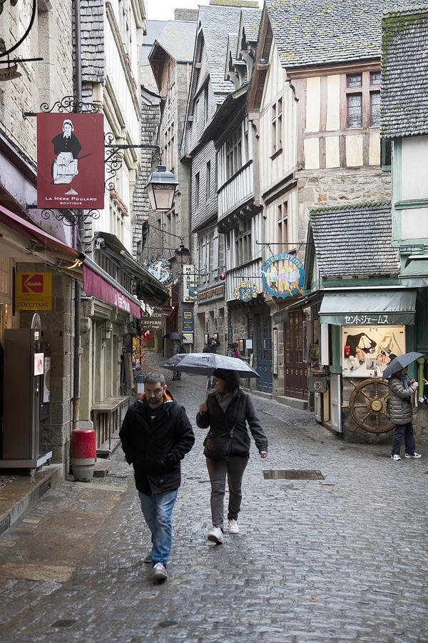 Street on Mont Ste Michel Photograph by Hugh Smith