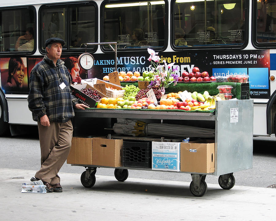 Street Orchard -- Street Vendor in New York City, New York Photograph by Darin Volpe