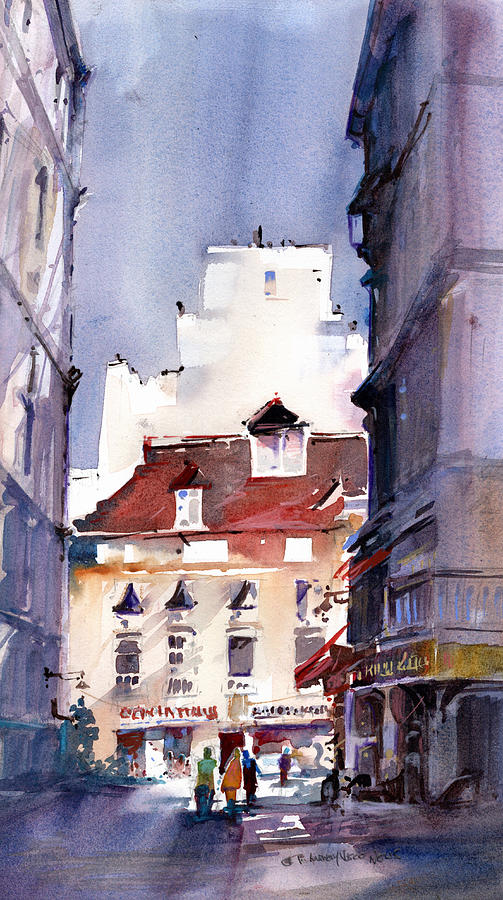 Parisian Stroll Painting by P Anthony Visco