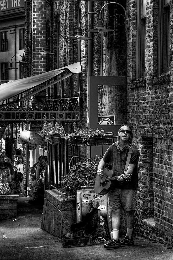 Vintage Photograph - Street Scene Black and White by David Patterson Vintage Photograph - Street Scene Black and White by David Patterson