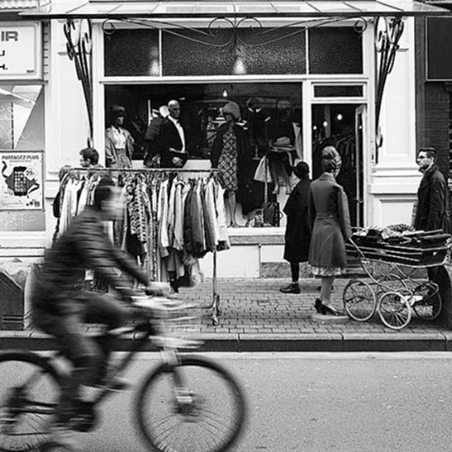 Bruxelles Photograph - Street Scene #brussels #bruxelles #bxl by Moise Levi