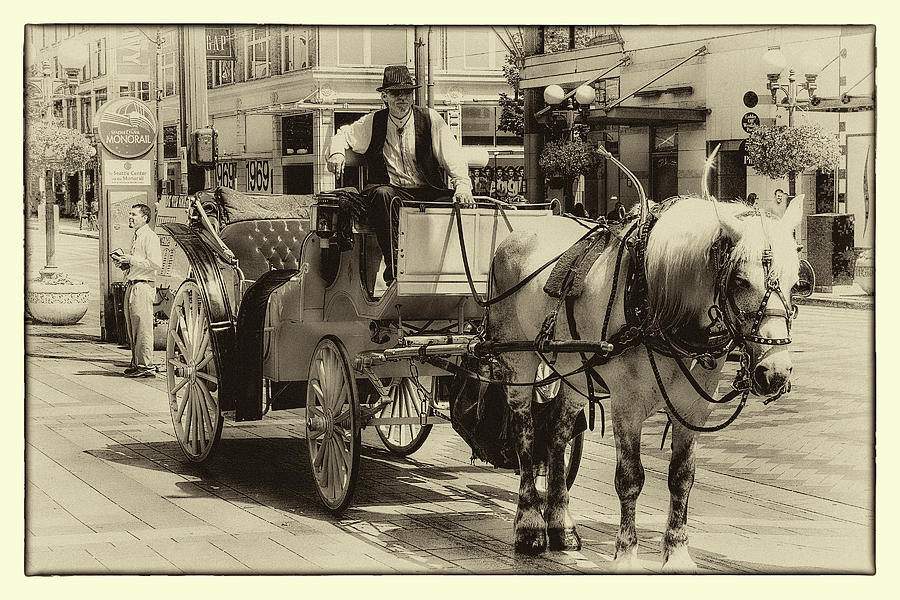Vintage Photograph - Street Scene Example by David Patterson