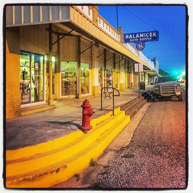Americana Photograph - Street Scene Gonzales #texas #roadside by Alexis Fleisig