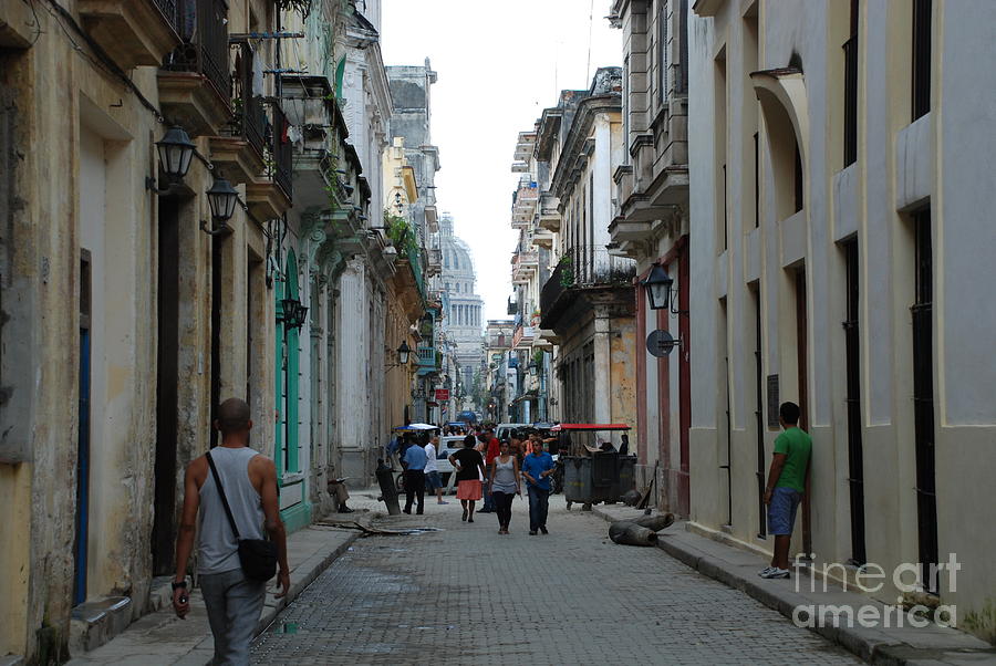 Havana Street Scene Photograph by Jim Goodman