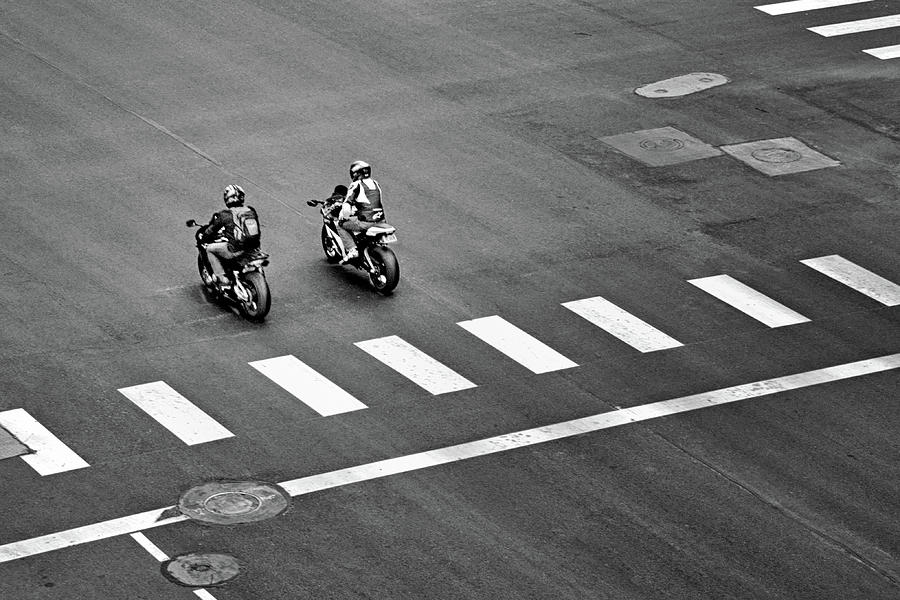 Street Scene - Motorcyclists Photograph by Nikolyn McDonald