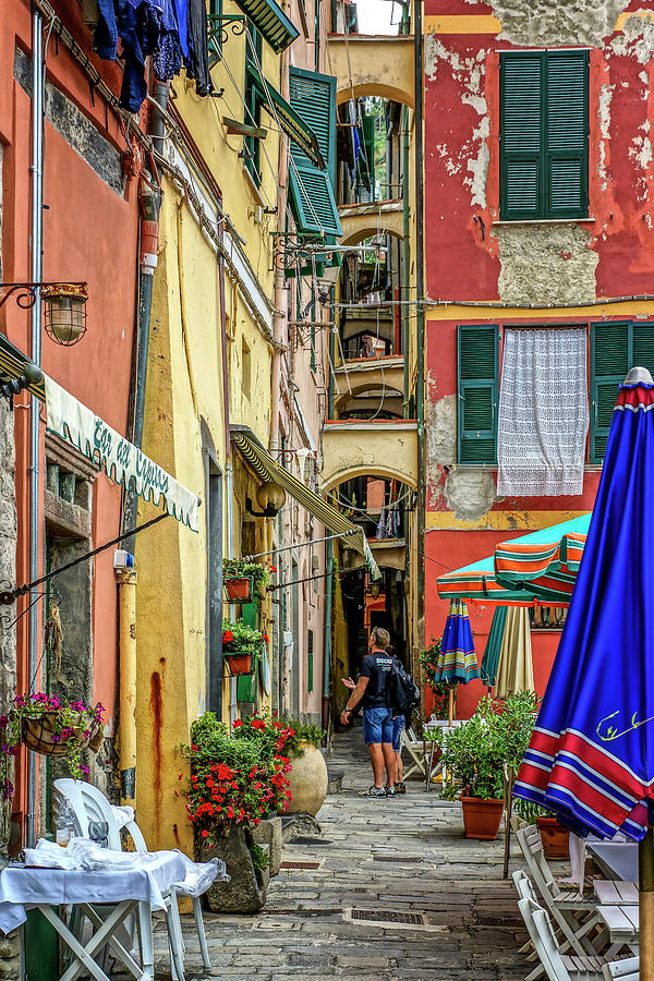 Street Scene Vernazza Italy DSC02651 Photograph by Greg Kluempers