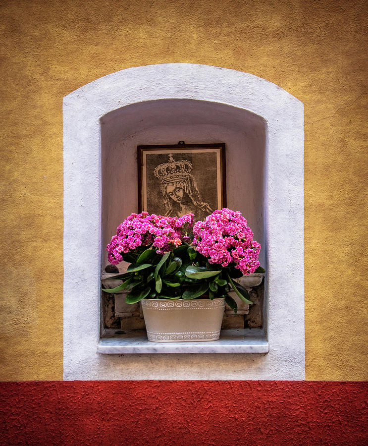 Street Shrine in Vernazza Photograph by Carolyn Derstine