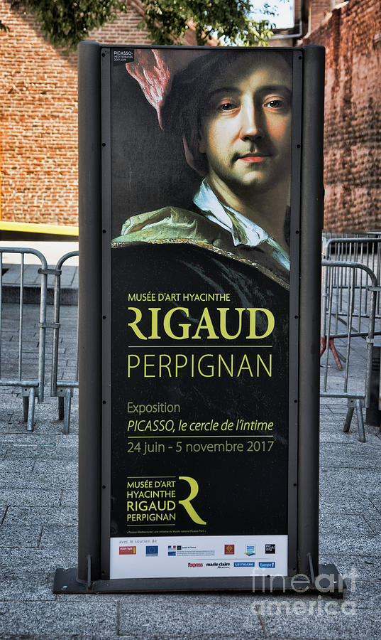 Street Sign Rigaud Perpignan France Color  Photograph by Chuck Kuhn