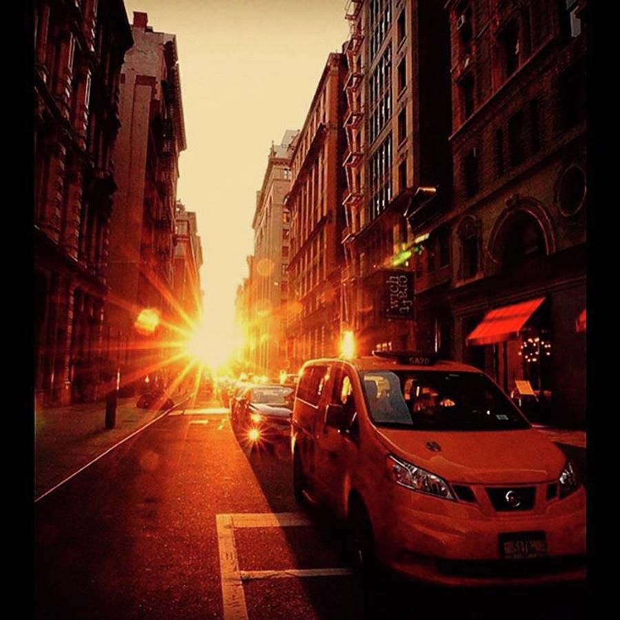 Newyorkcity Photograph - Street Sunburst Sunset  #nycgo #nypix by Picture This Photography