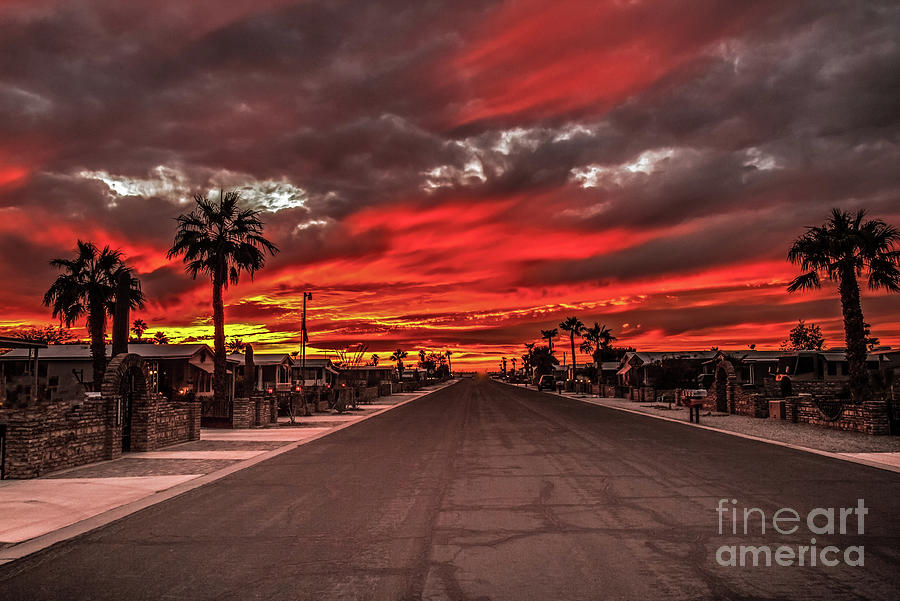 Street Sunset Photograph by Robert Bales