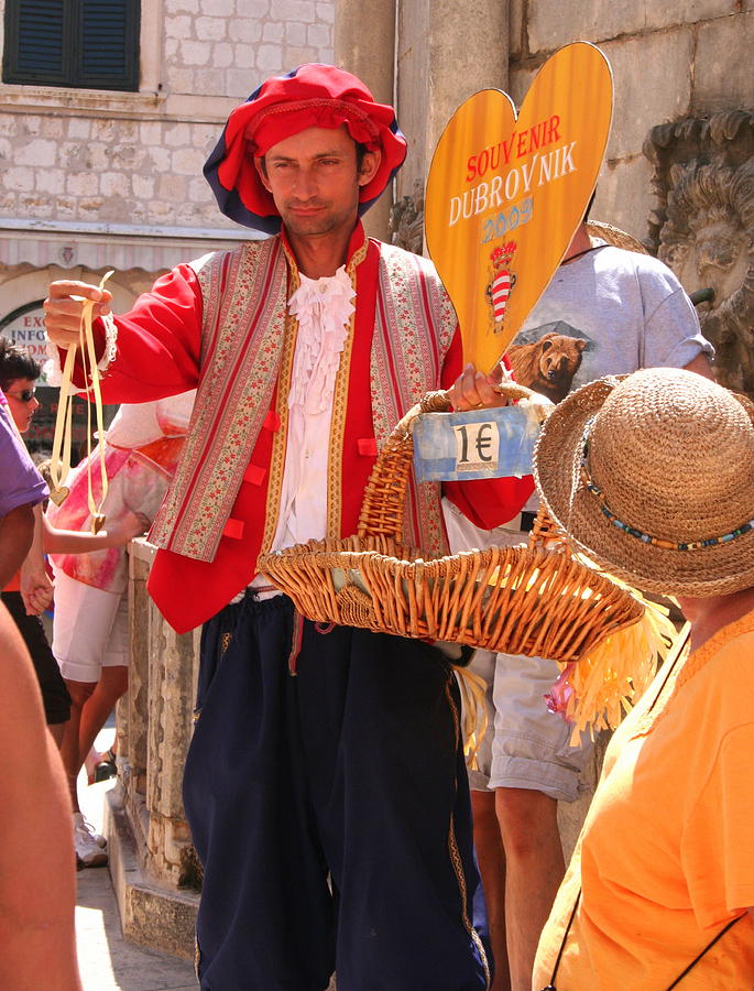 Street Vendor in Old Dubrovnik by Laurel Talabere Street Vendor in Old Dubrovnik by Laurel Talabere
