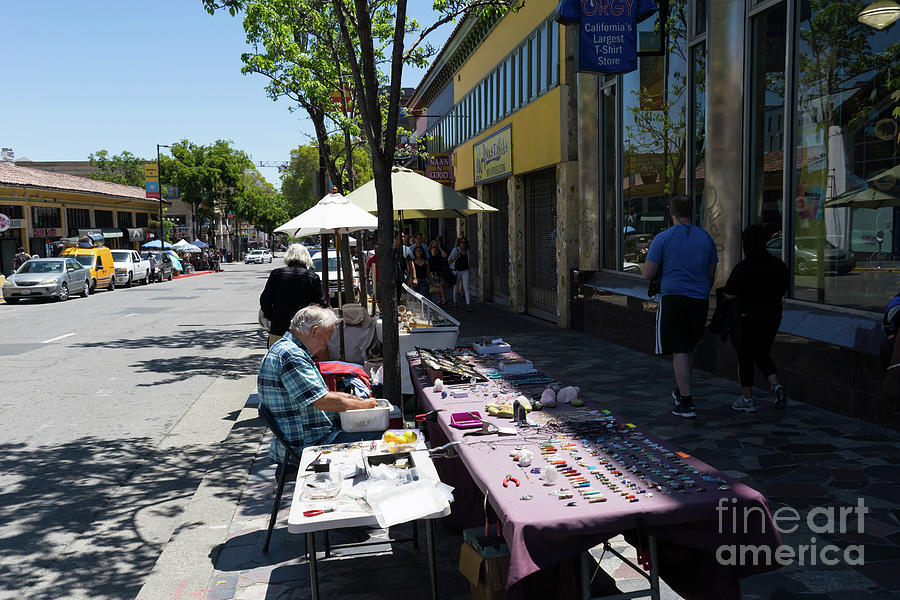Street Vendors on Telegraph Avenue at University of California Berkeley DSC6236 Photograph by San Francisco