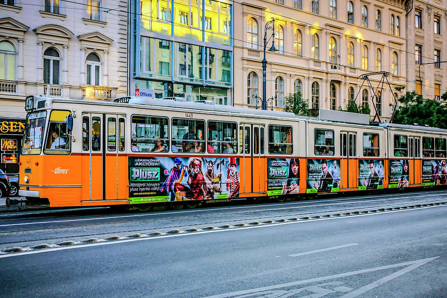 Streetcar in Budapest Photograph by Chris Smith