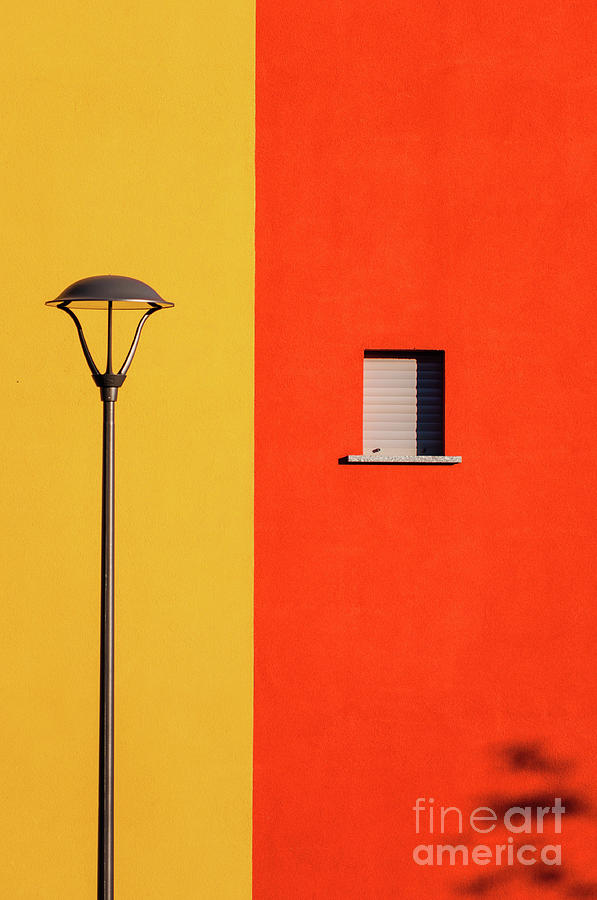 Streetlamp window and shadow Photograph by Silvia Ganora
