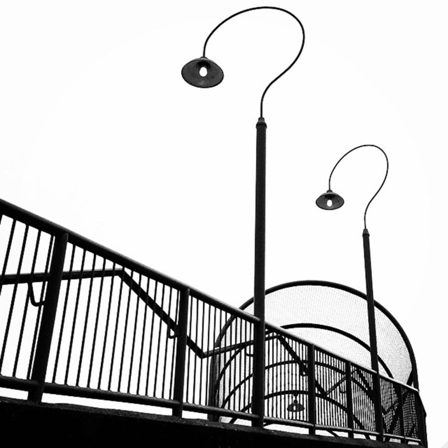Architecture Photograph - Streetlights In #newwestminster by Evgeny Demin