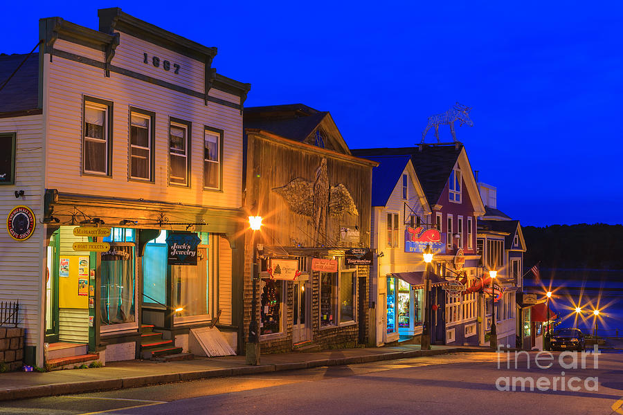 Streets of Bar Harbor Photograph by Henk Meijer Photography