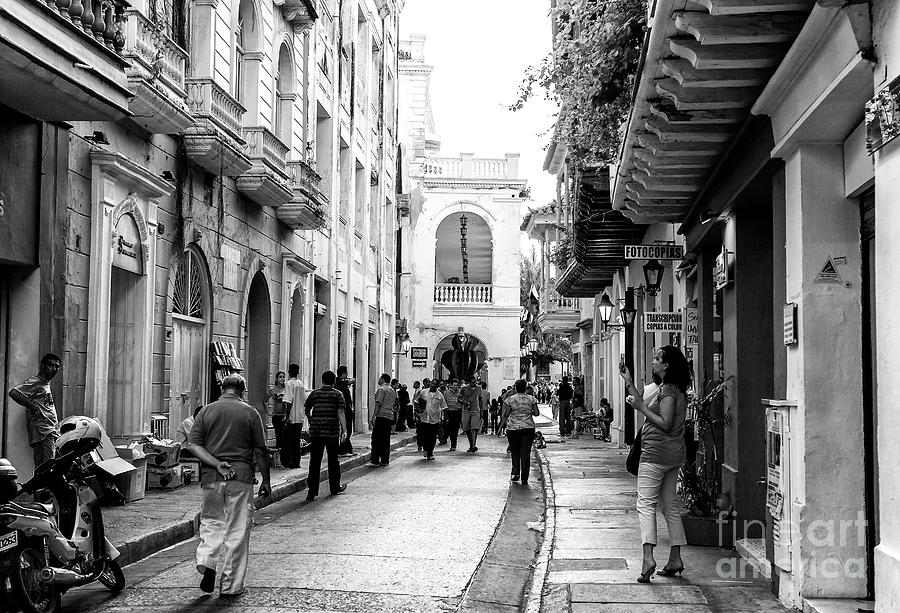 Streets of Cartagena Photograph by John Rizzuto