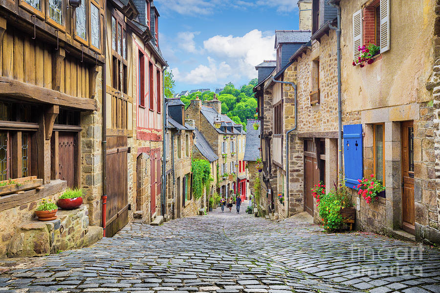 Streets of Dinan Photograph by JR Photography