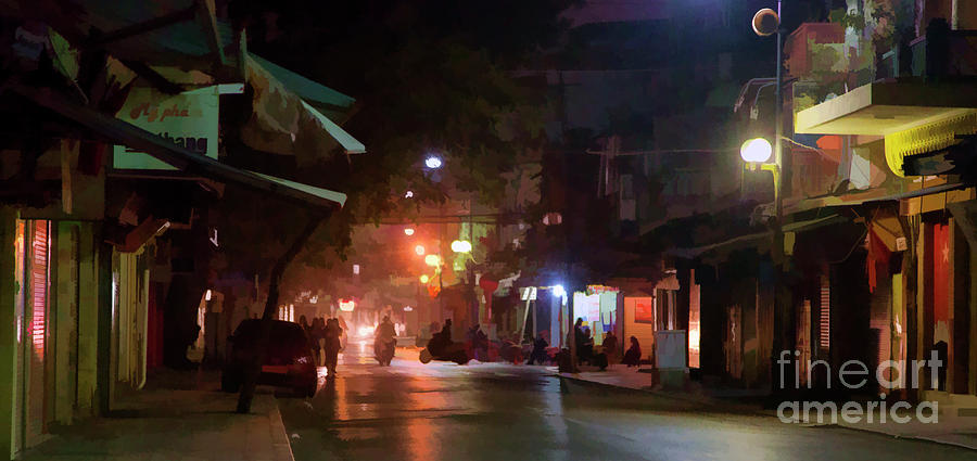Streets of Hanoi Color  Photograph by Chuck Kuhn