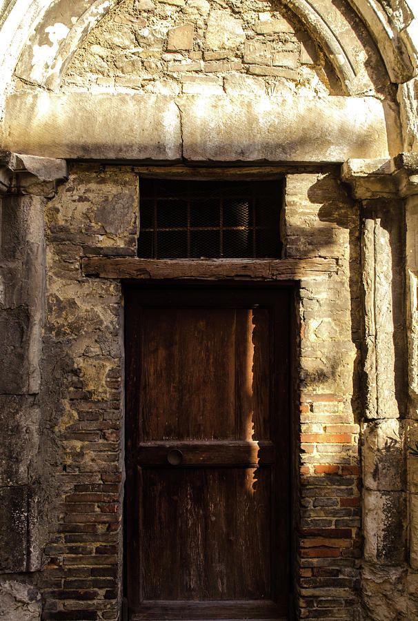 Streets Of Italy - An ancient door Photograph by AM FineArtPrints