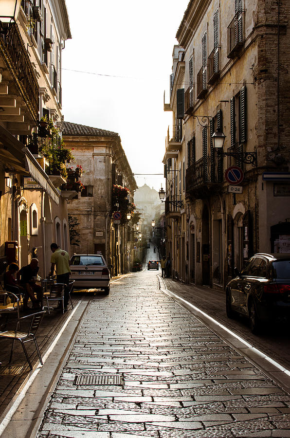 Streets of Italy - Citta Sant Angelo 2 Photograph by AM FineArtPrints