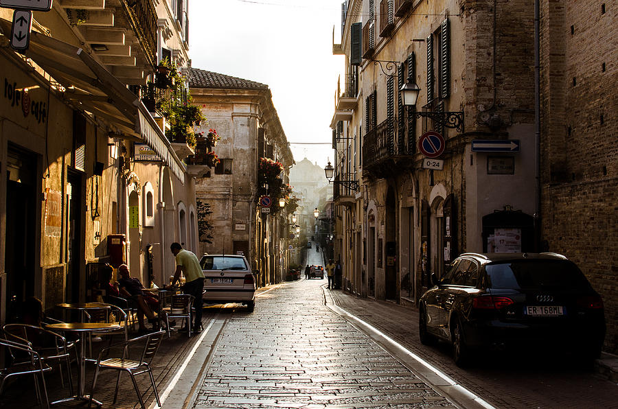 Streets of Italy - Citta Sant Angelo Photograph by AM FineArtPrints